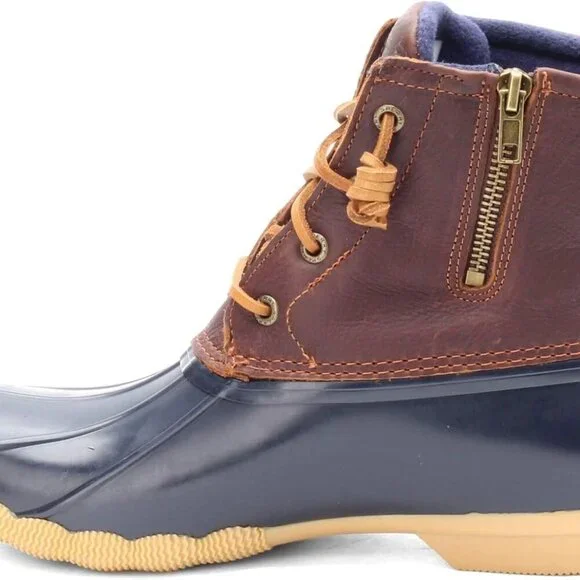 Womens Waterproof Leather Ankle Boot Rubber Chelsea Combat Cold Weather